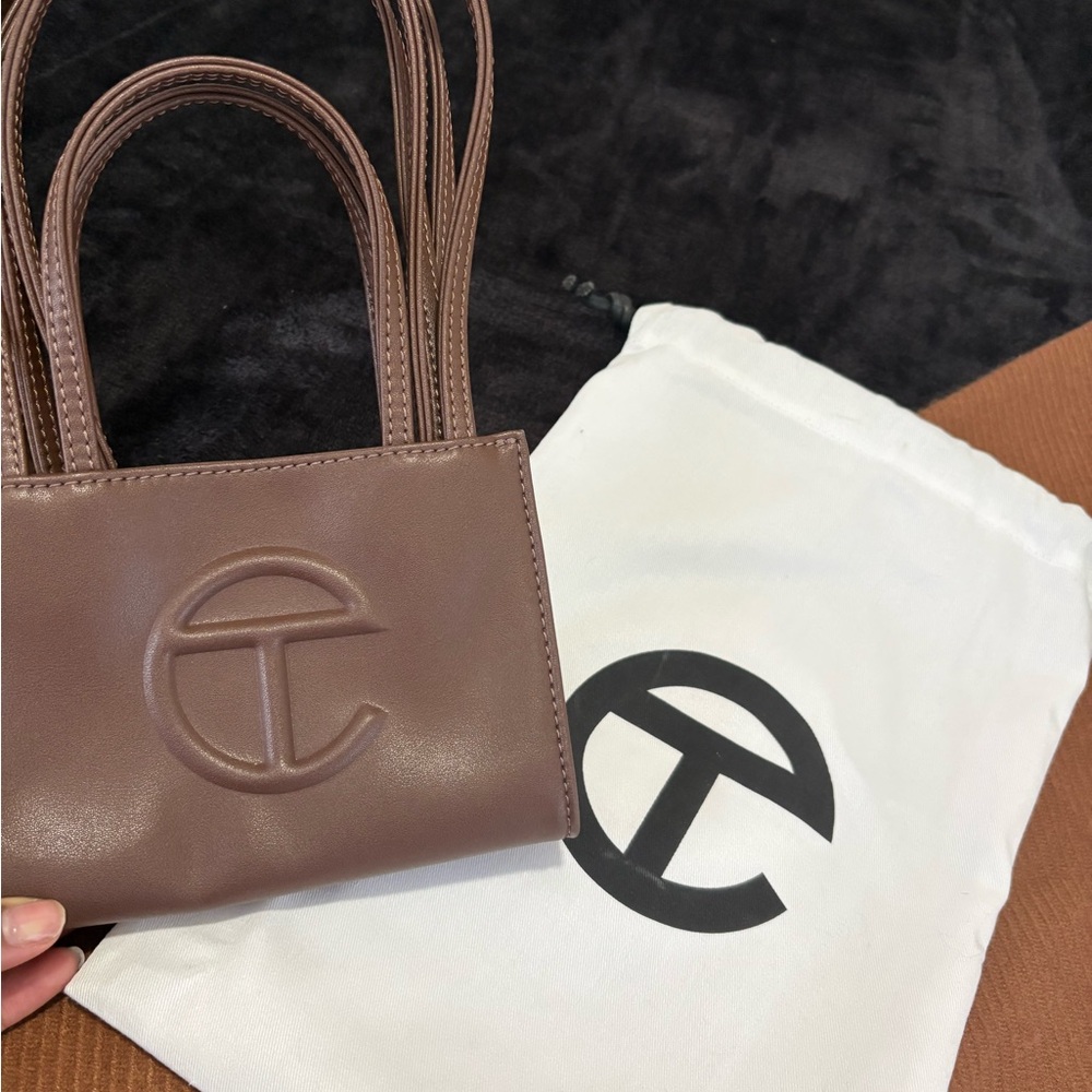 Telfar Chocolate Brown Mini Shopping Bag - Picture 2 of 5
